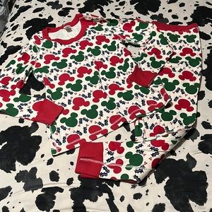 Hanna Andersson Size XL Disney Mickey Mouse Christmas Pj Set